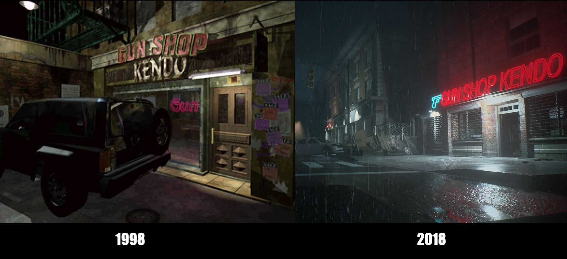 Comparação das versões de Resident Evil 2